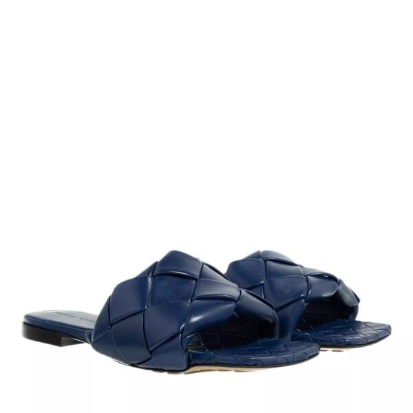 

Лоферы lido intrecciato flat sandals Bottega Veneta, синий