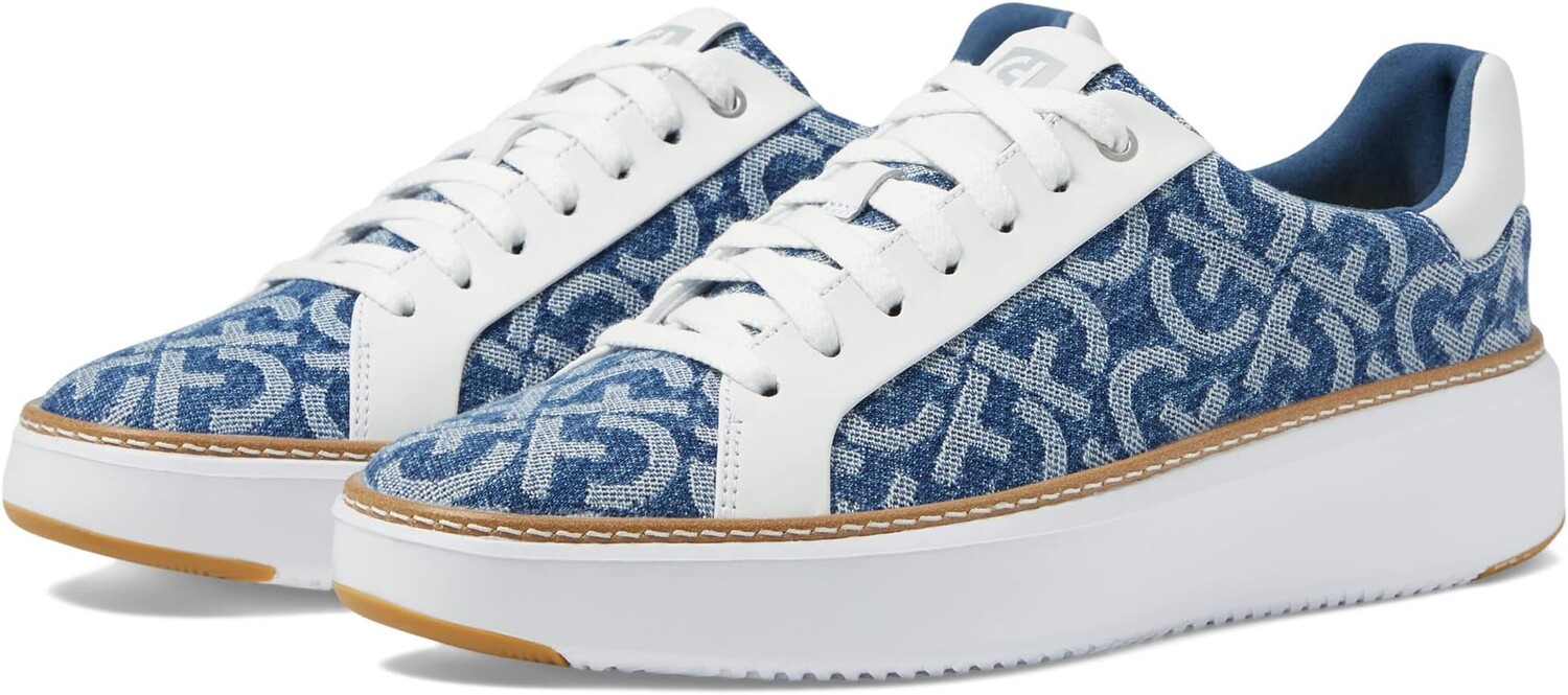 

Кроссовки Grandpro Topspin Sneaker Cole Haan, цвет Monogram Denim Jacquard/Optic White