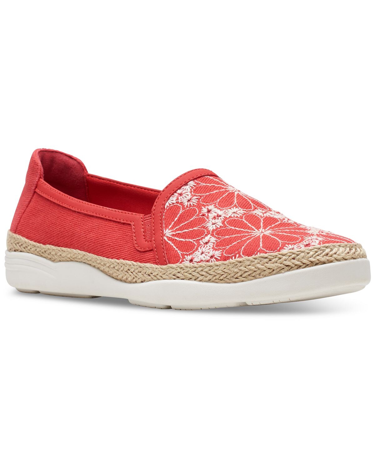 

Женские туфли на плоской подошве Elaina Harbour с джутовой отделкой и вышивкой Clarks