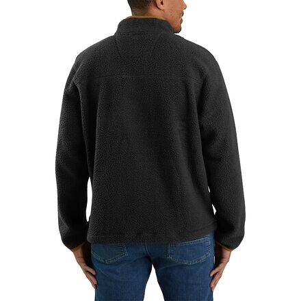 

Флисовая куртка свободного кроя на кнопках спереди мужская Carhartt, черный