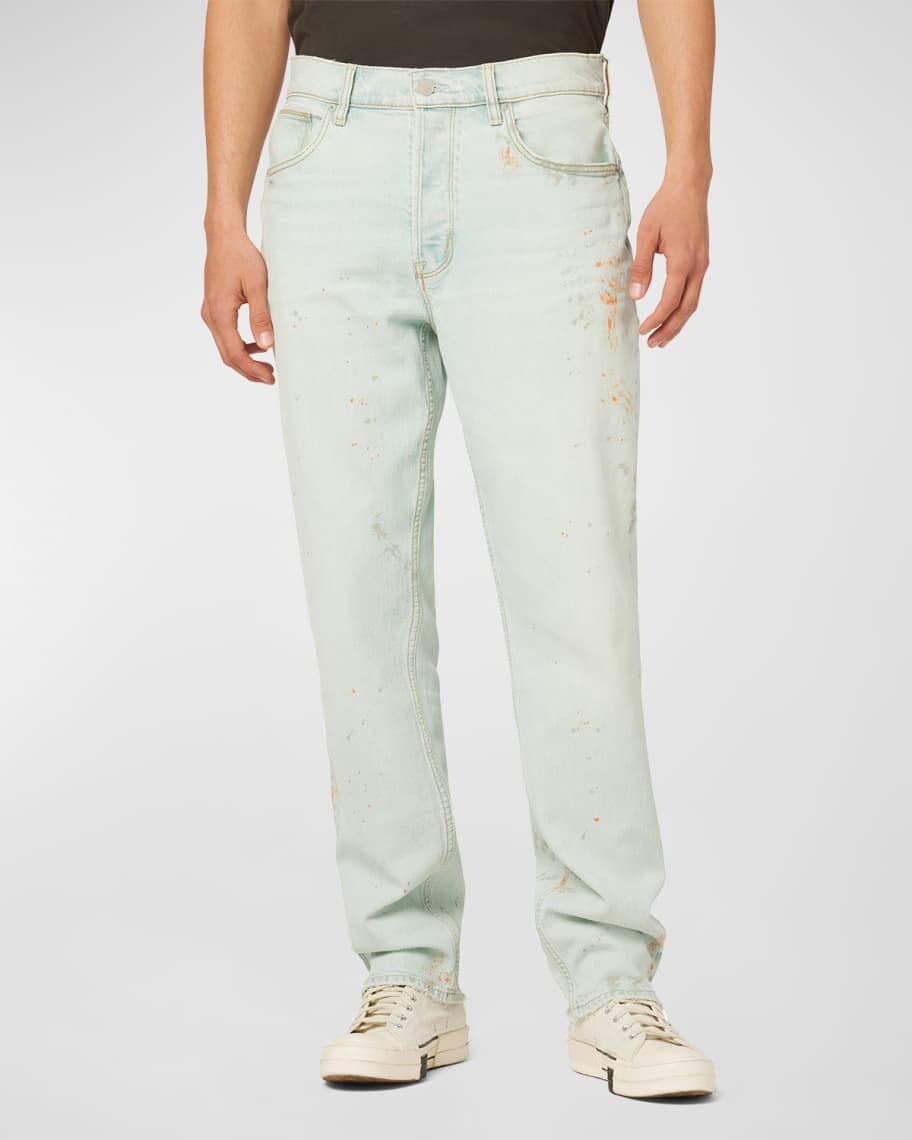 

Мужские прямые джинсы Reece Splatter Denim Hudson
