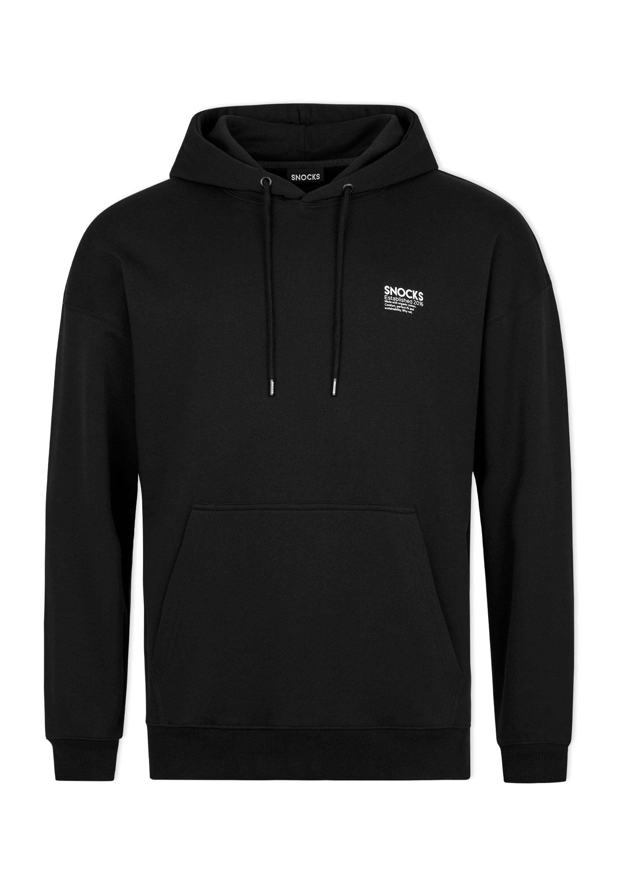 

Толстовка SNOCKS Oversized Kapuzenpullover Hoodie Herren 1 Stück, черный