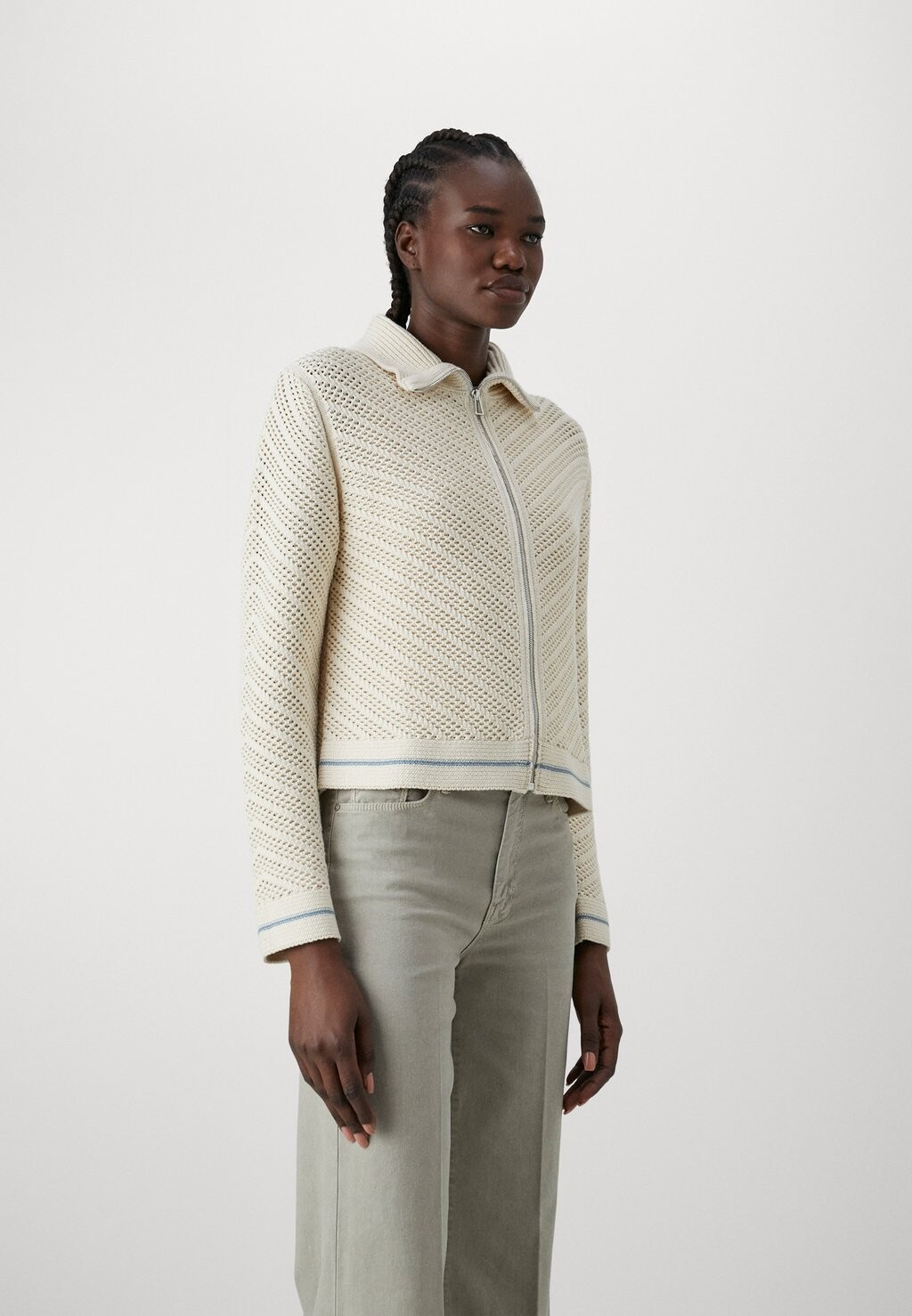 

Кардиган WOMENS CARDIGAN ZIP THRU PS Paul Smith, кремовый