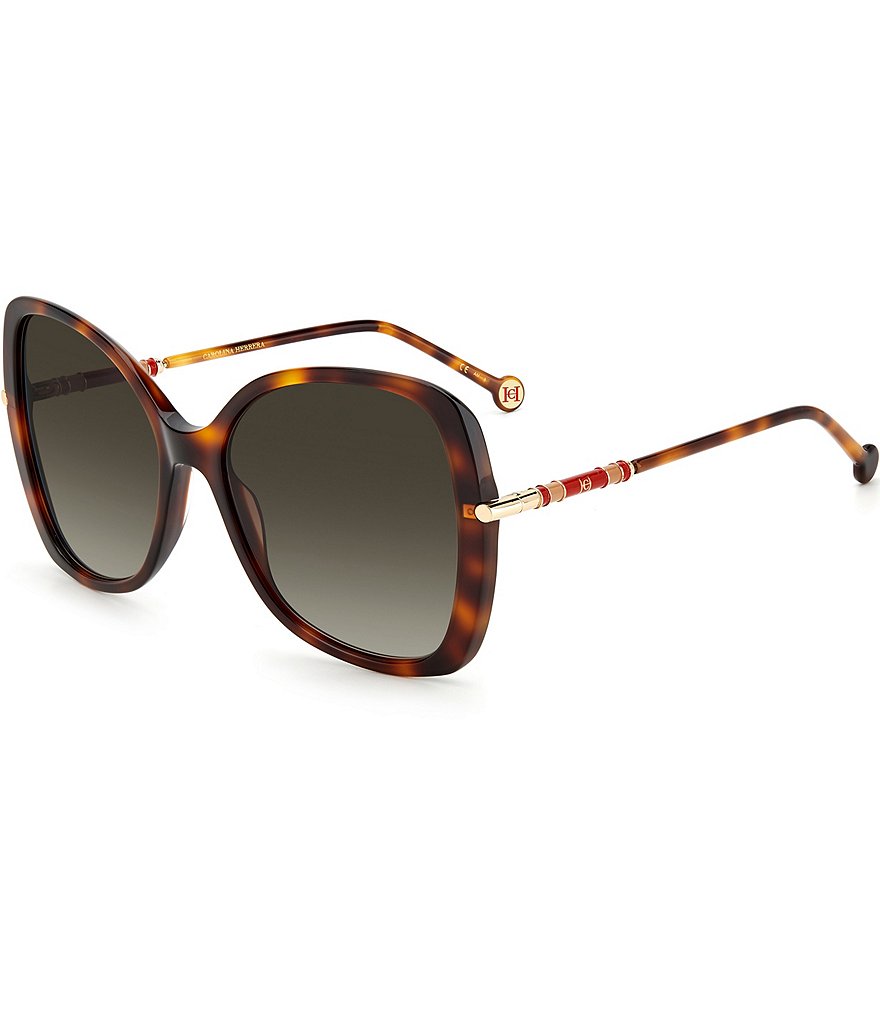 Женские солнцезащитные очки-бабочки Carolina Herrera CH0025 58 мм, коричневый