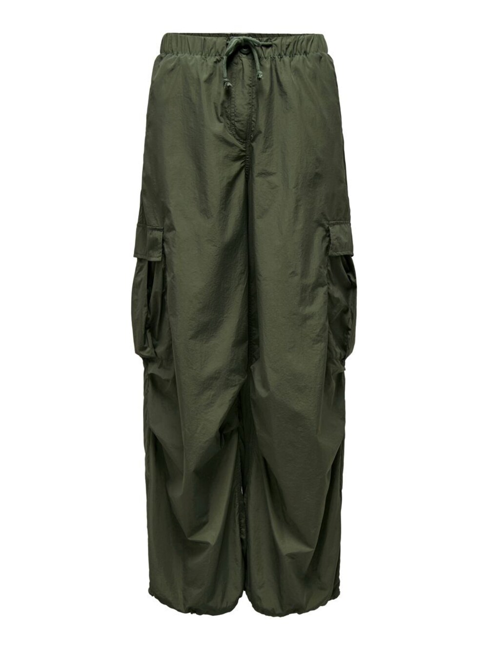 Широкие брюки-карго Only, зеленый