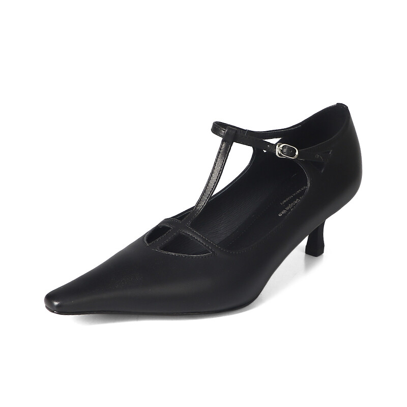 

Туфли Мэри Джейн женские Echo&Yolo, цвет Black flat heel