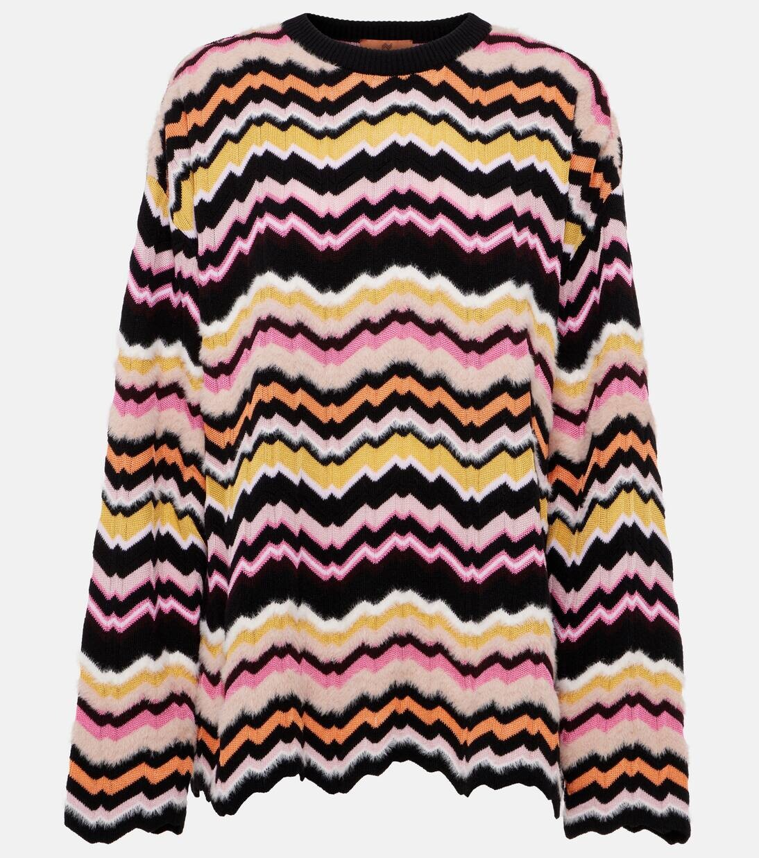 

Свитер с узором «зигзаг» Missoni, цвет multicolor on pink base