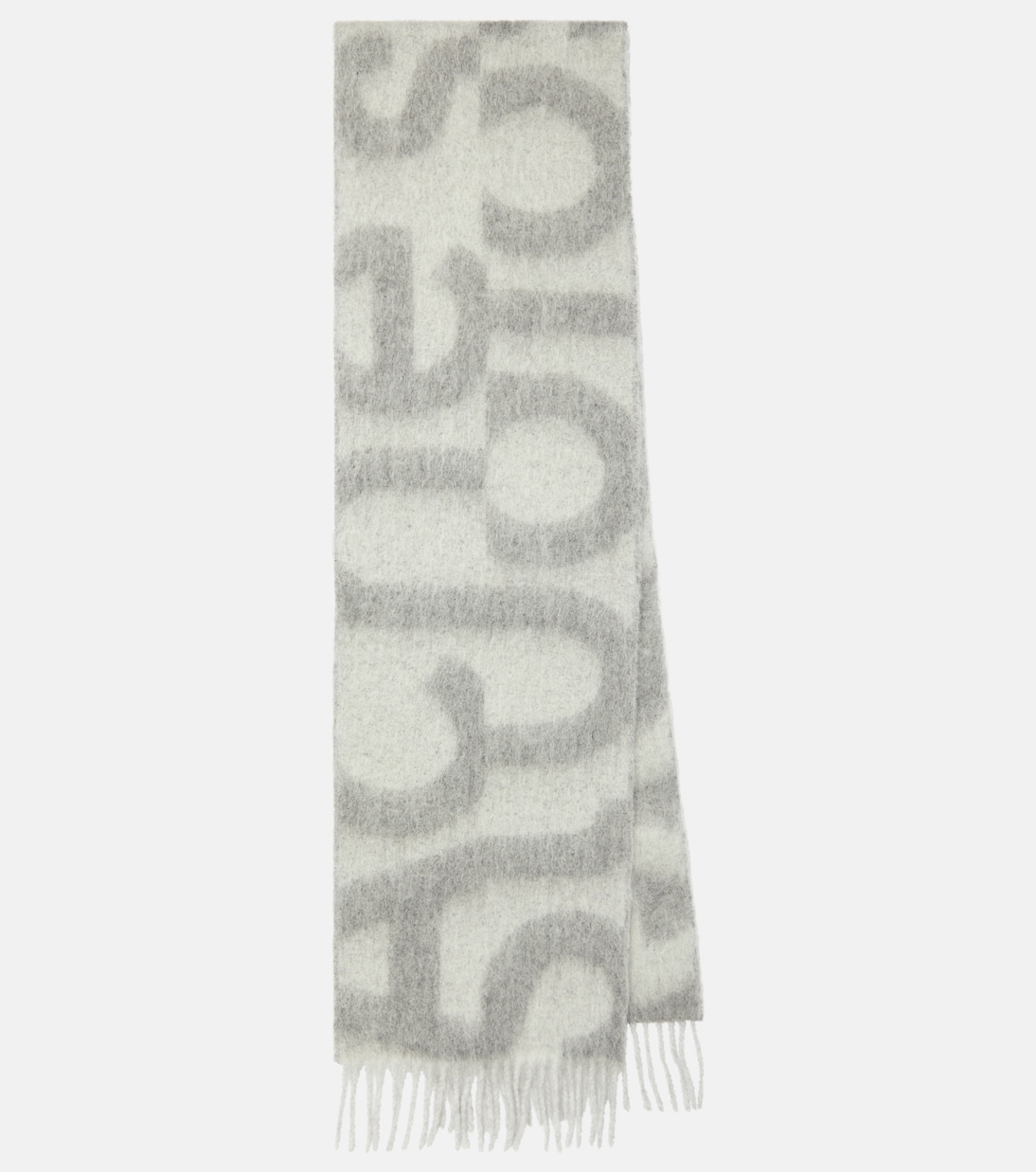 Шарф с логотипом Acne Studios, серый шарф tronty с логотипом acne studios серый