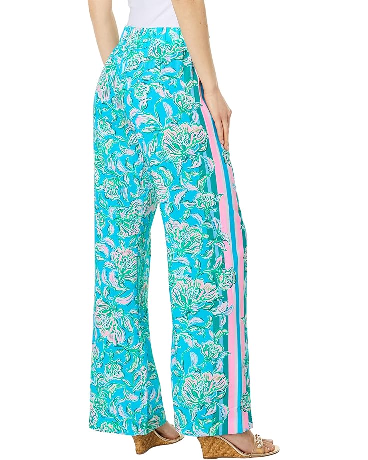 Брюки Lilly Pulitzer Bal Harbour Palazzo Pants, цвет Cumulus Blue Chick Magnet