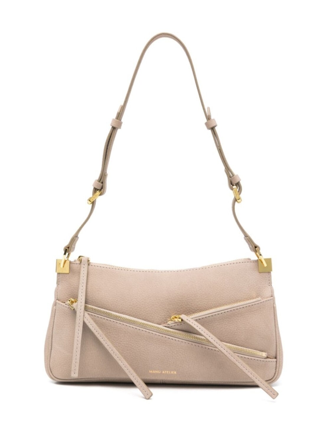 

Сумка через плечо Manu Atelier Three Zipped, серый