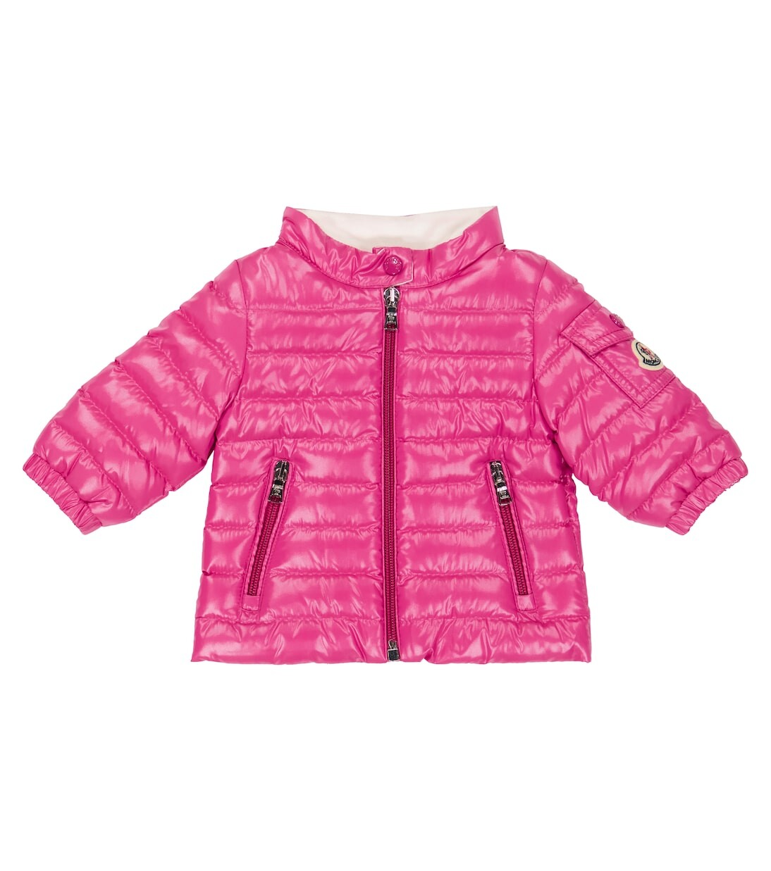 

Пуховик baby paulas Moncler Enfant, розовый