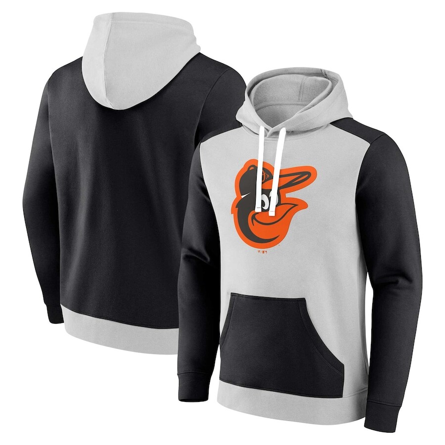 

Пуловер с капюшоном Fanatics Branded Baltimore Orioles, серый