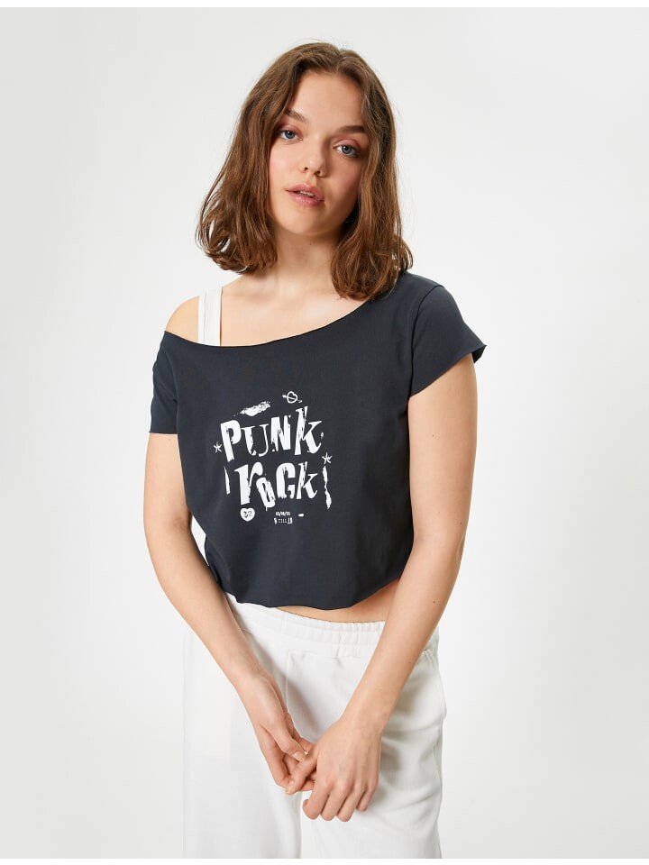 

Футболка KOTON T shirt, антрацит