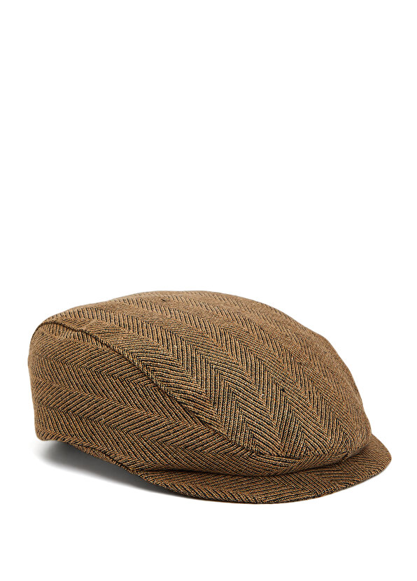 цена Бежево-коричневая мужская шляпа Grevi