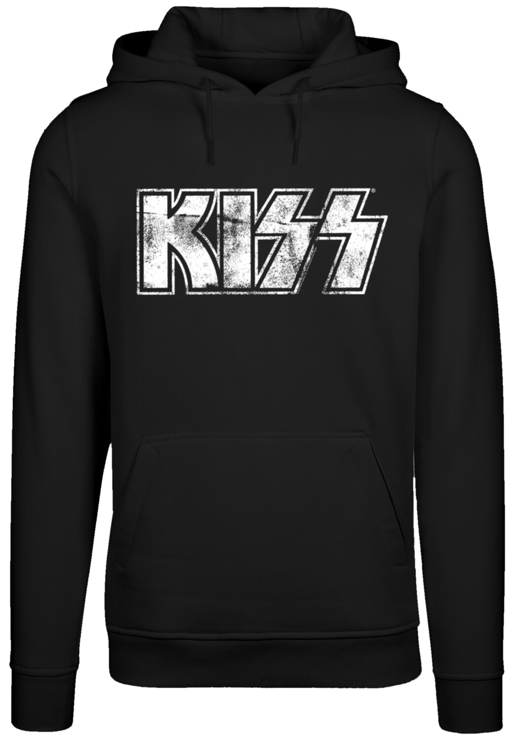 

Пуловер F4NT4STIC Hoodie Kiss Rock Music Band Vintage Logo, черный