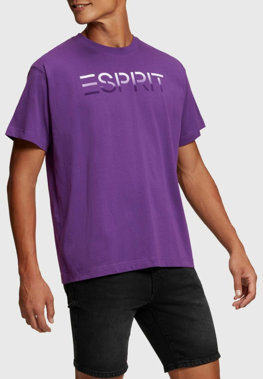 

Футболка с принтом Esprit, темно-сиреневый