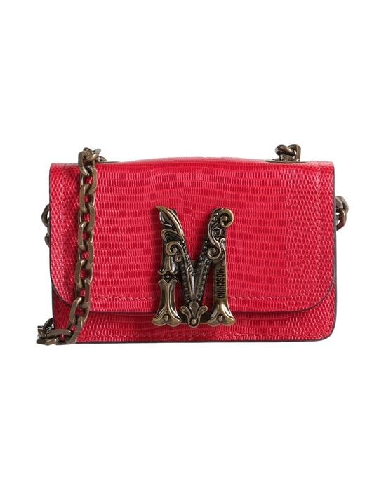 

Сумка через плечо MOSCHINO, кирпично-красный
