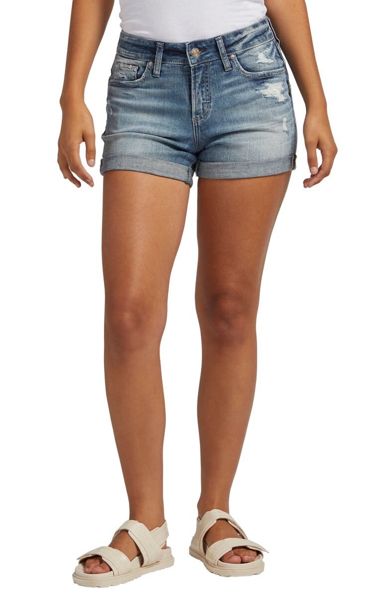 

Джинсовые шорты Suki Roll Cuff SILVER JEANS CO.