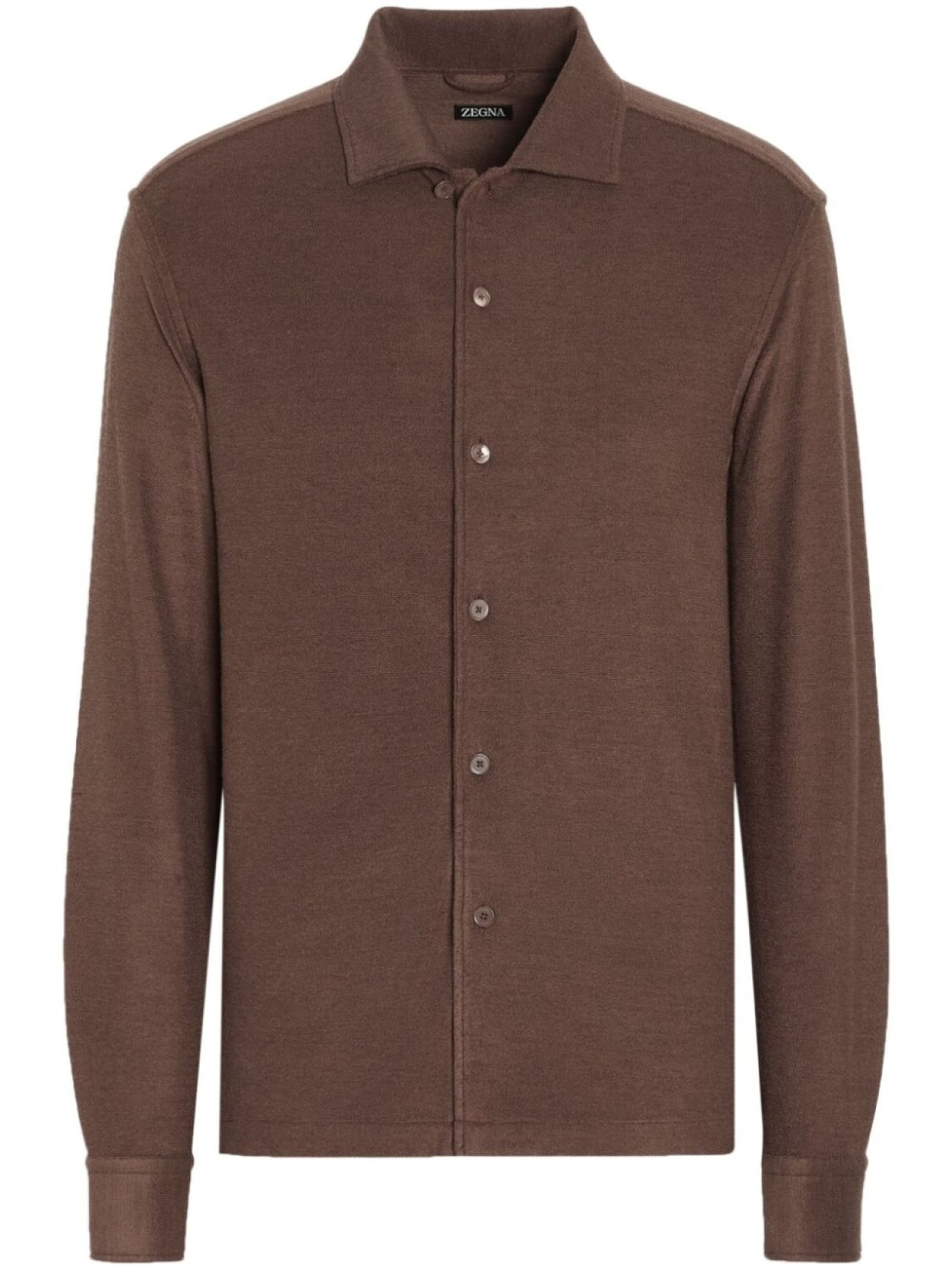 

Zegna рубашка с длинными рукавами, коричневый