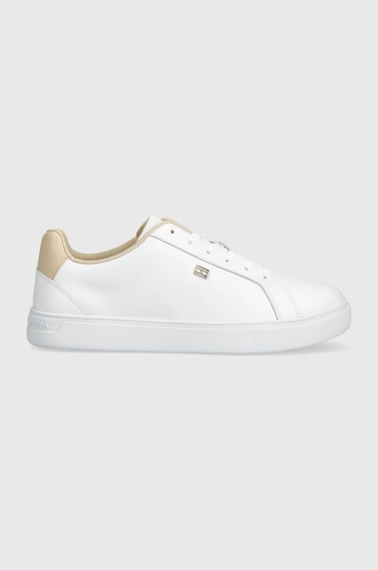 Кожаные кроссовки ESSENTIAL COURT SNEAKER Tommy Hilfiger, белый кроссовки essential court sneaker tommy hilfiger белый