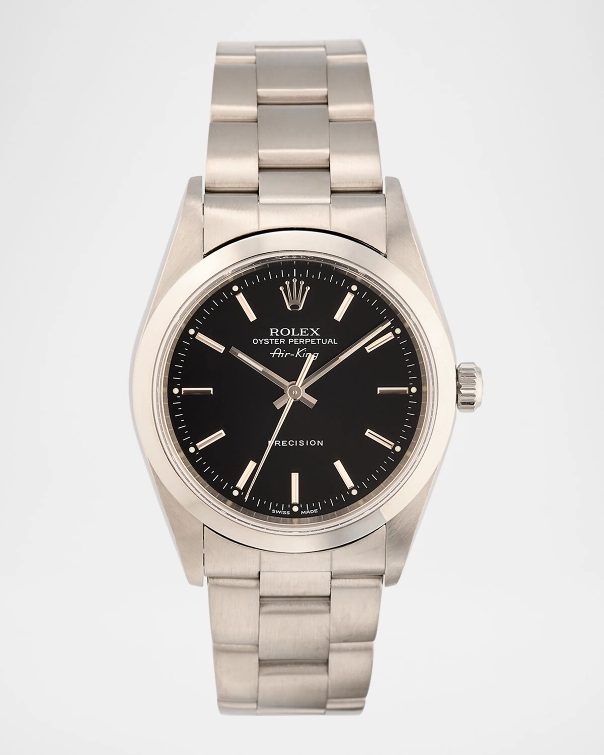 

Часы Rolex Oyster Perpetual Air-King Precision 34 мм из нержавеющей стали, винтаж 1998 года Vintage Watches, цвет Stainless Steel