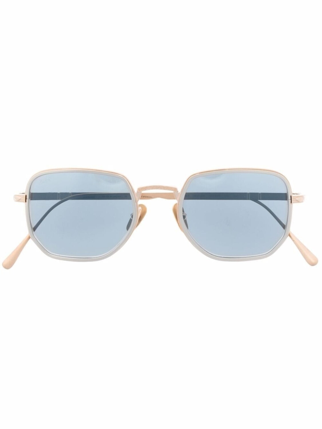

Persol солнцезащитные очки в геометричной оправе, золотистый
