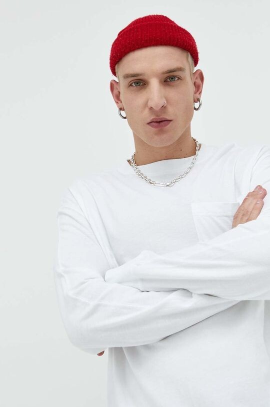 

Хлопковая рубашка с длинными рукавами Abercrombie & Fitch, белый