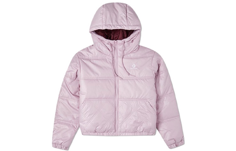 Женская стеганая куртка Converse, розовый/фиолетовый