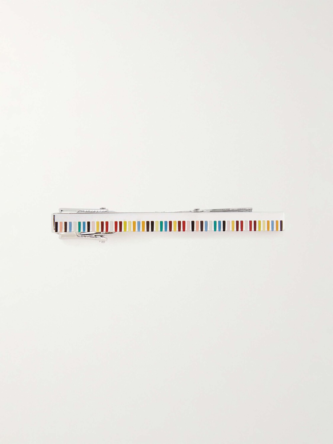 

Зажим для галстука с серебристой эмалью PAUL SMITH, серебро