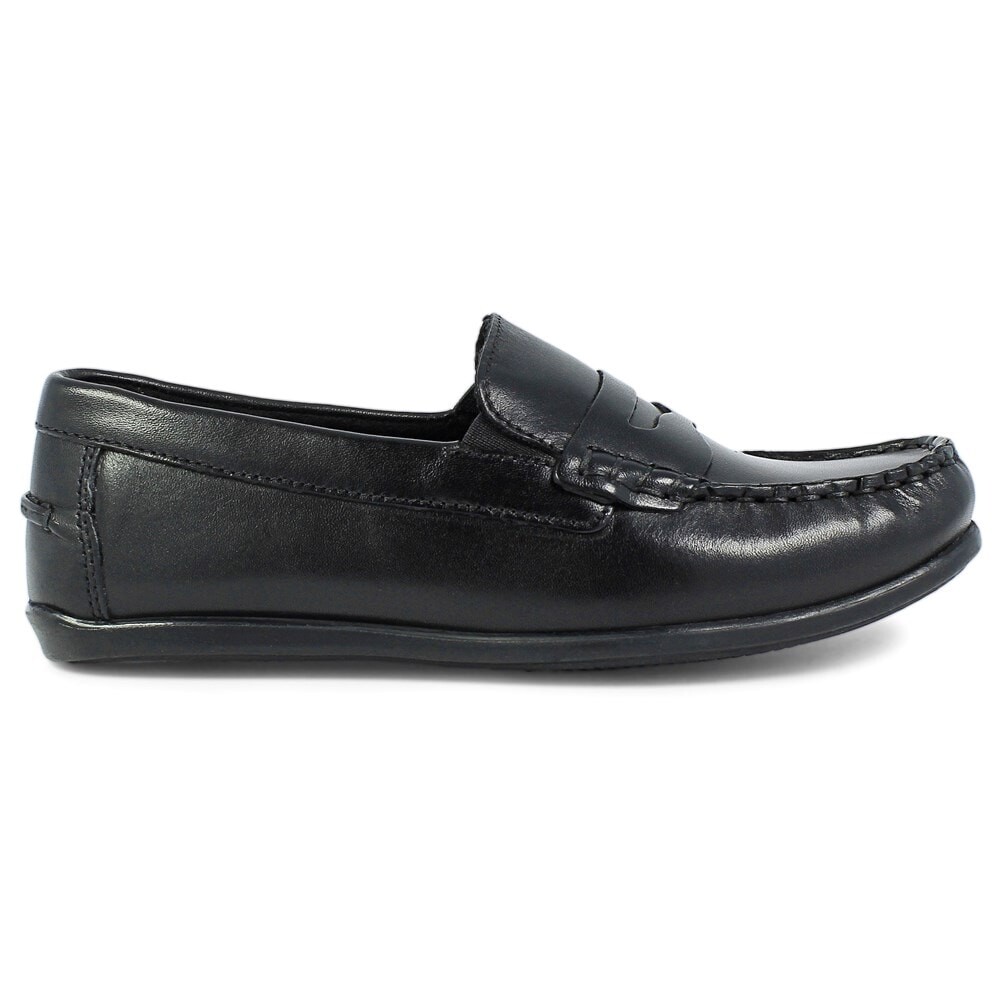 

Детские лоферы Jasper Jr Moc Toe для малышей/маленьких/больших детей Florsheim, черный