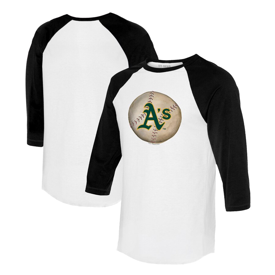 

Футболка с длинным рукавом Tiny Turnip Oakland Athletics, белый