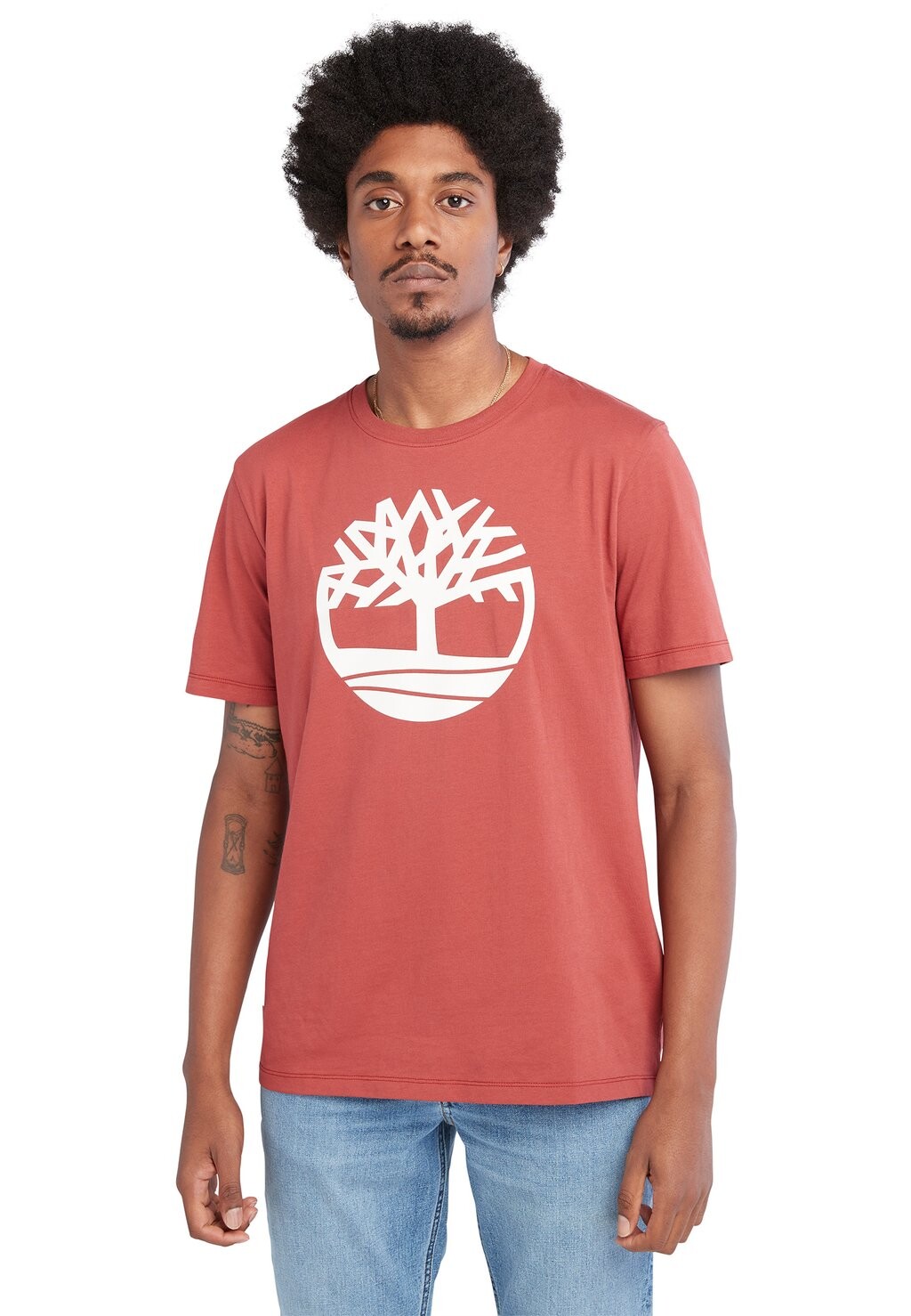 

Футболка с принтом TREE LOGO SHORT SLEEVE TEE Timberland, красный