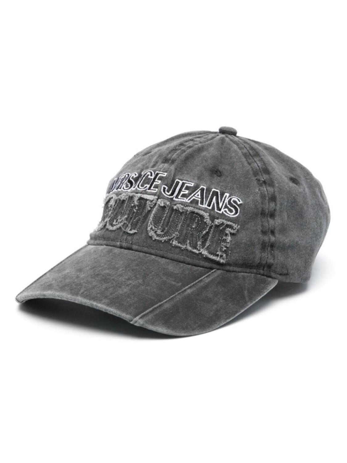 

Versace Jeans Couture джинсовая кепка с вышитым логотипом, черный