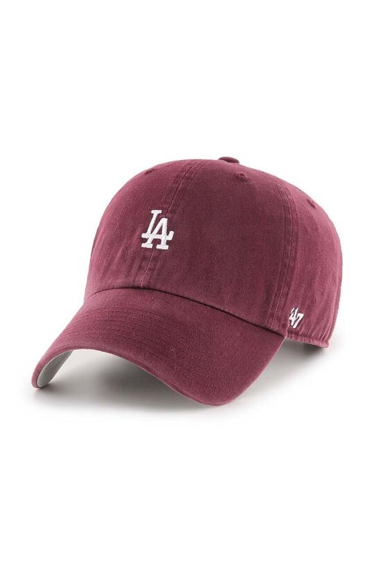 

Хлопковая бейсболка MLB Los Angeles Dodgers 47brand, бордовый