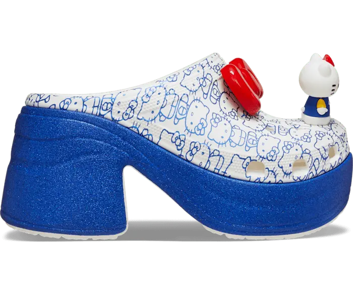 цена Сабо Hello Kitty с сиреной Crocs женские, цвет White