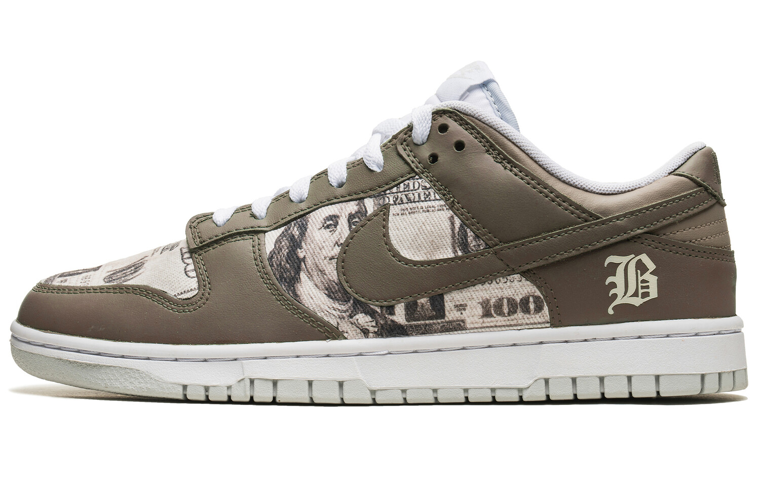 

Кроссовки Nike Dunk Skateboarding Shoes Men Low-top White/Brown, коричневый