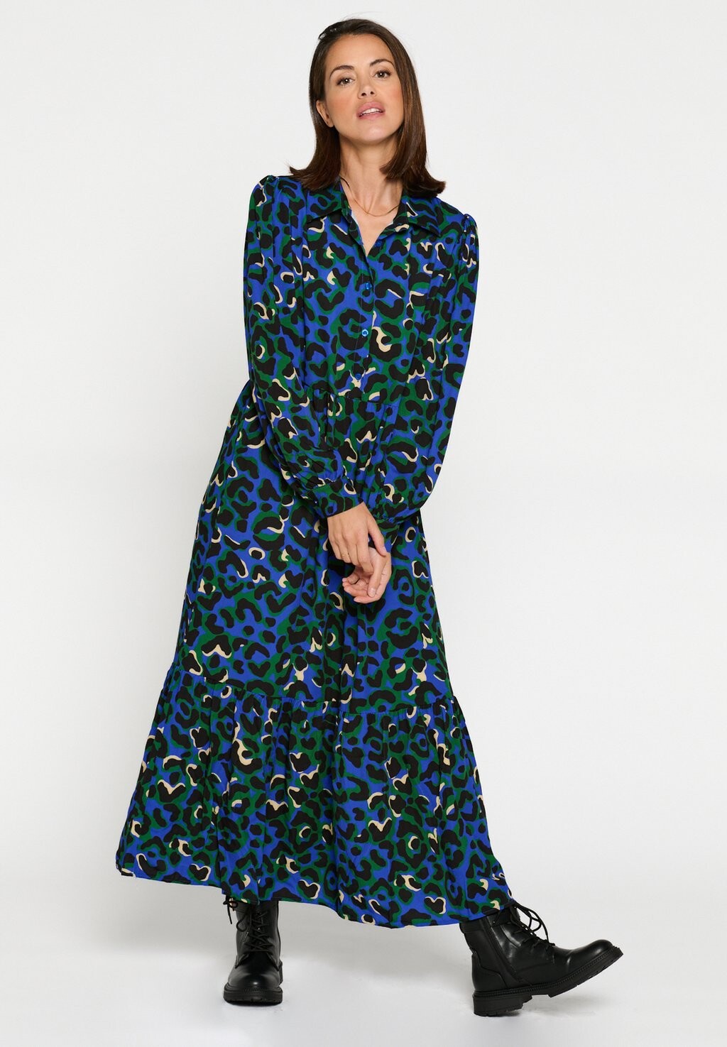 

Платье-рубашка Leopard Print LolaLiza, цвет electric blue