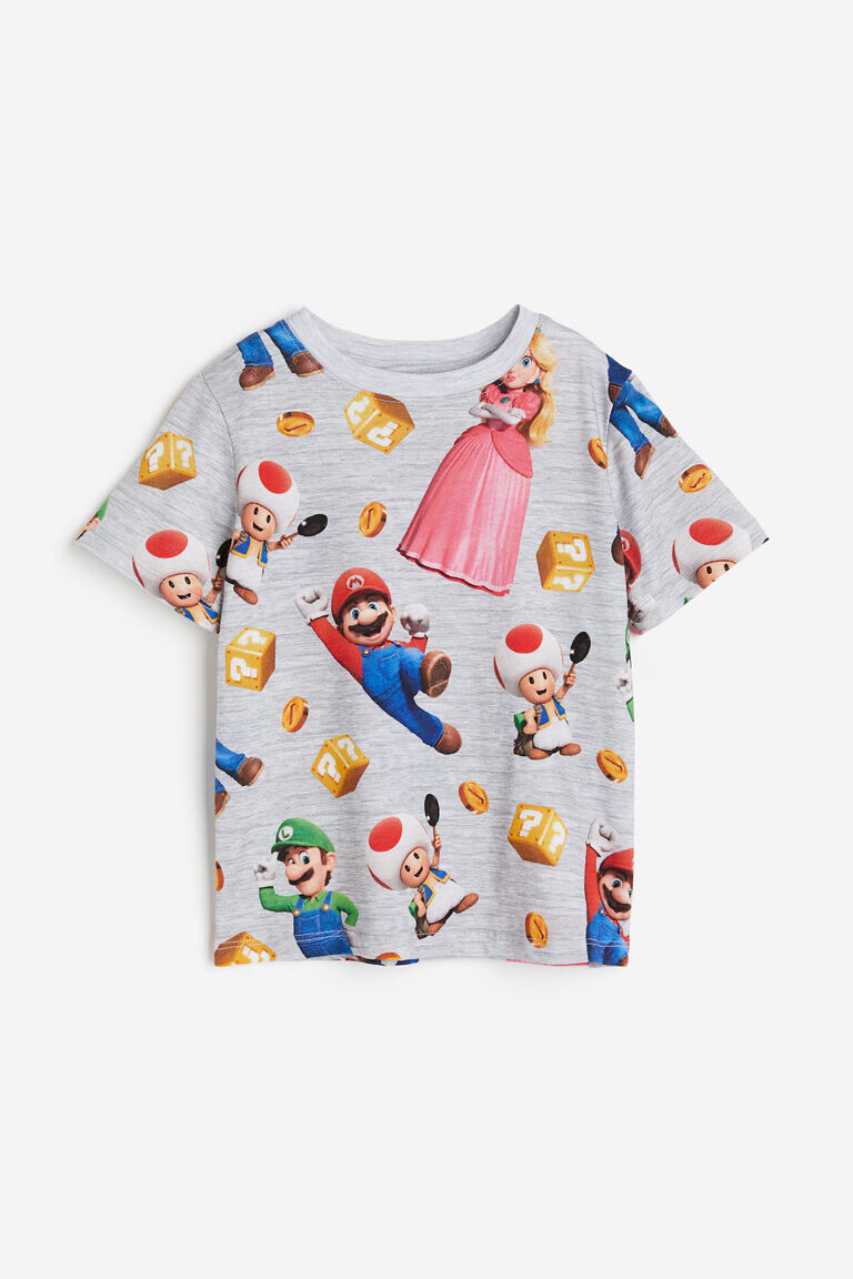 

Футболка с принтом H&M, серый
