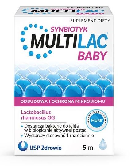 цена Multilac Baby пробиотические капли, 5 ml