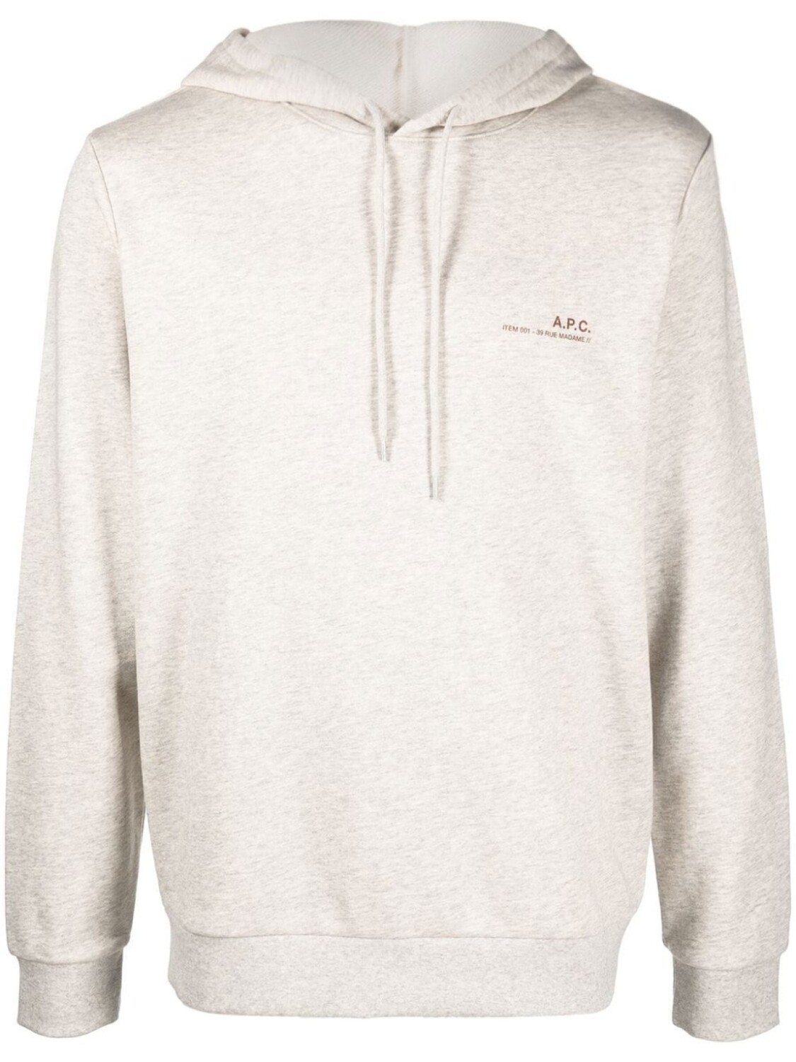 

A.P.C. худи с логотипом, нейтральный цвет