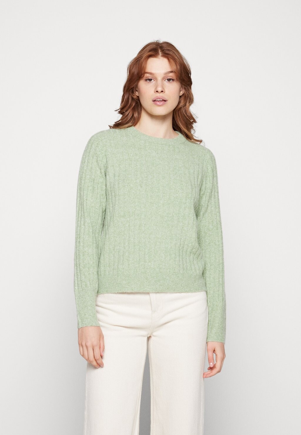 

Свитер PCNOVA LS O-NECK KAC PWP Pieces, болотный