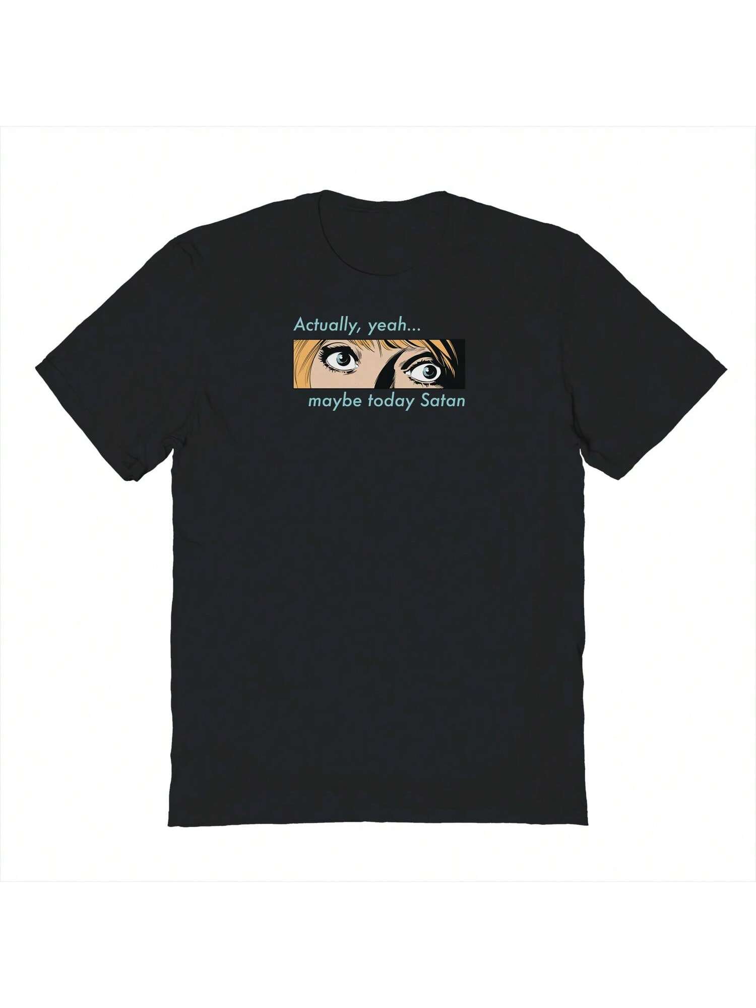 Хлопковая футболка унисекс с короткими рукавами и рисунком Pop Creature Фактически, черный