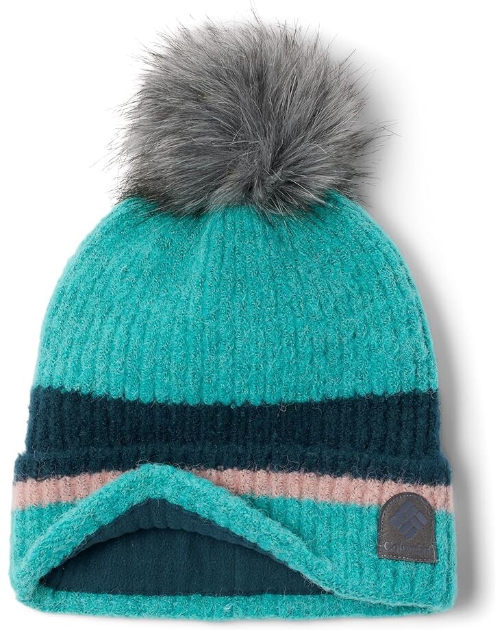

Шапка Columbia Winter Blur Pom Pom Beanie, цвет Bright Aqua/Night Wave