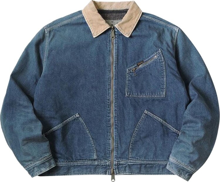 

Куртка Kapital Denim Bone Lining Reversible Zip Up Work 'Indigo', синий