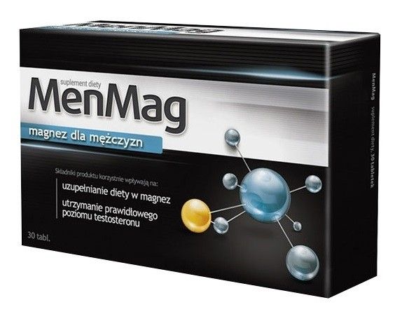 Таблетки магния MenMag, 30 шт таблетки магния polomag k 90 шт