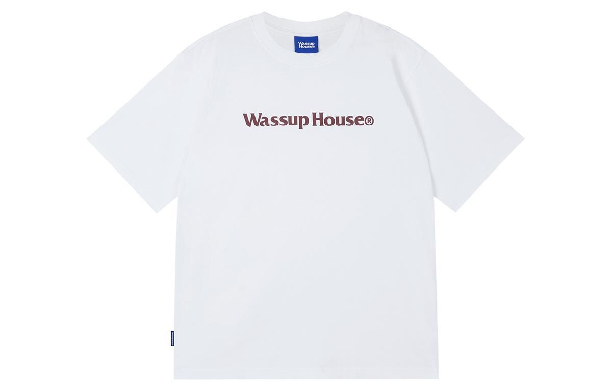 

Футболка с логотипом унисекс Wassup, кремовый