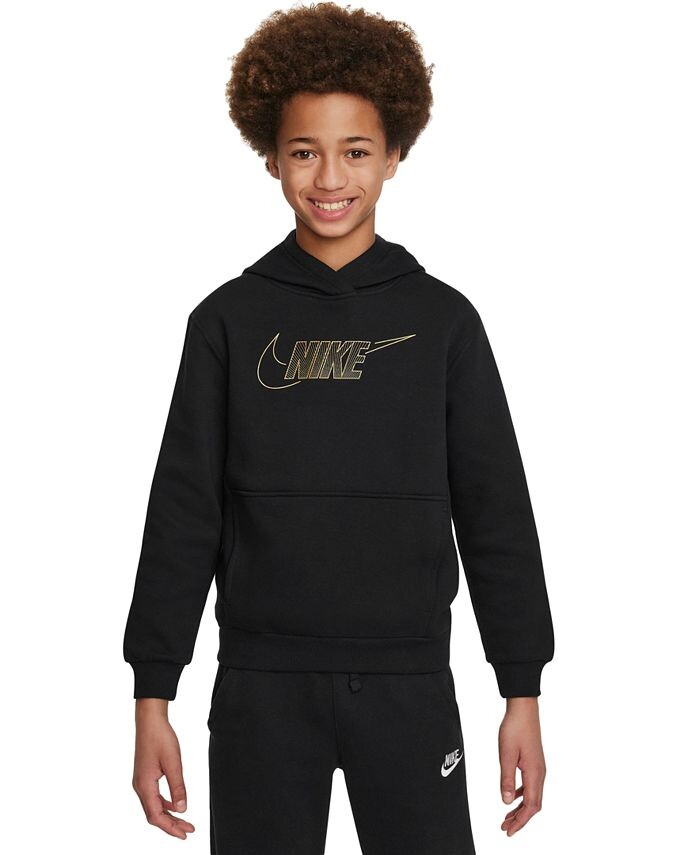 

Спортивная одежда Флисовая толстовка Big Kids Club Nike, черный
