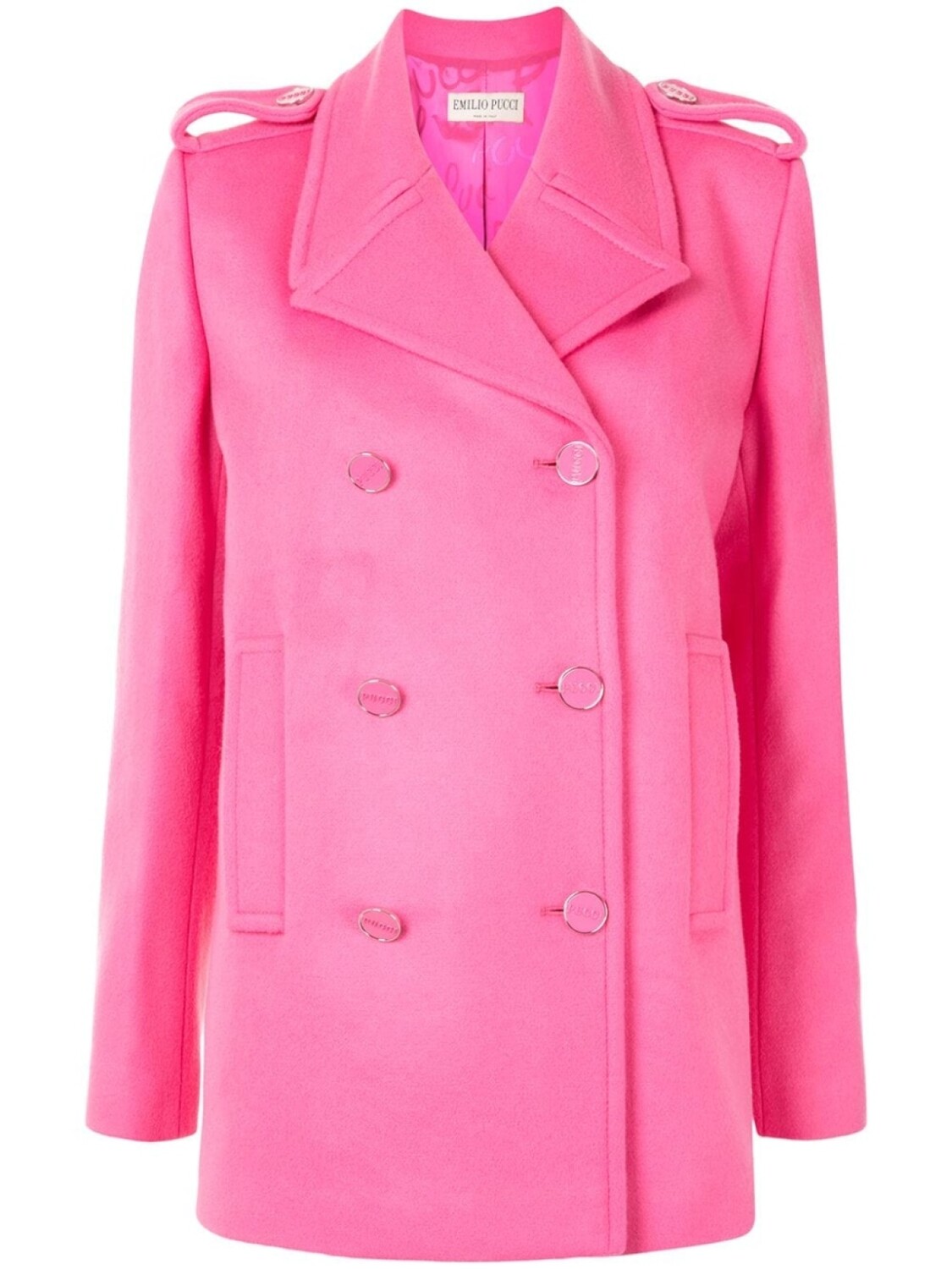 

PUCCI короткое двубортное пальто, розовый