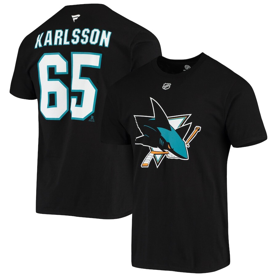 

Футболка с коротким рукавом Fanatics Branded San Jose Sharks, черный