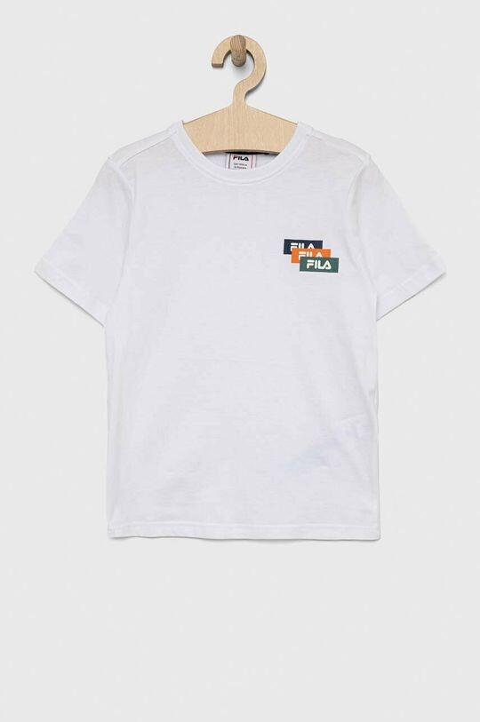 

Детская хлопковая футболка Fila, белый